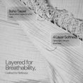 thumbnail image 2 of Twin Couverture 100 % Coton 4 Couches [Gris Écossais], 2 of 15