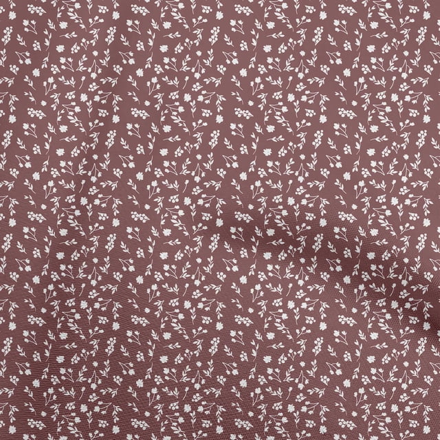 oneOone Viscose Chiffon Brown Fabric Florals Sewing Craft Projects Fabric Prints By Yard 42 Inch Wide