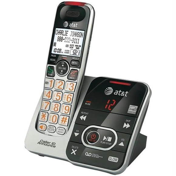 AtandT Cordless Phone System With Answering Caller Id and Call Waiting - Single-Handset Syste