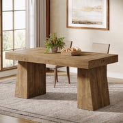 5-Inch Rectangular Dining Table for 4-6, Wooden Kitchen Dinner Table, Farmhouse Dining Table