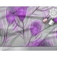 thumbnail image 3 of Soimoi Poly Georgette Fabric Peacock Feather Print Fabric by Yard 42 Inch Wide, 3 of 3