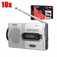 thumbnail image 1 of INDIN Mini Portable Pocket Stereo AM/FM Telescopic Antenna Radio World Receiver Speaker Music Player World Frequency On, 1 of 7