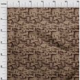 thumbnail image 3 of oneOone Cotton Silk Brown Fabric Abstract Sewing Craft Projects Fabric Prints By Yard 42 Inch Wide, 3 of 4