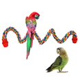 thumbnail image 3 of Oiseau Corde Perche Confortable Perche Colorée pour Installer Oiseau Installer Oiseau Perroquet Corde à l'Élastique Oiseau Jouet Cage Perroquet Mâcher Jouet, 3 of 9