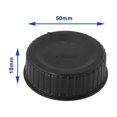 thumbnail image 2 of 2Pcs Rear Lens Cap 50mm Camera Back Cover for D Series DSLR Models D7500 D5 D6 D5600 D4S D500 18mm Black, 2 of 3