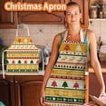 thumbnail image 2 of 1Pc Parent Adult the Family Kitchen Christmas Print Linen Family Aprons, 2 of 3