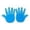 Sky Blue, variant on Cosplay Props & Cosplay 1 Five Finger Foam Cheering Hands for a Party Universal Five Finger Foam Hands for Cheerleaders 2PCS