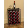 thumbnail image 4 of Mango Steam 32 Bottle Wine Rack with Black Glass Top Shelf, Free Standing for Home, Kitchen and Bar, 4 of 10