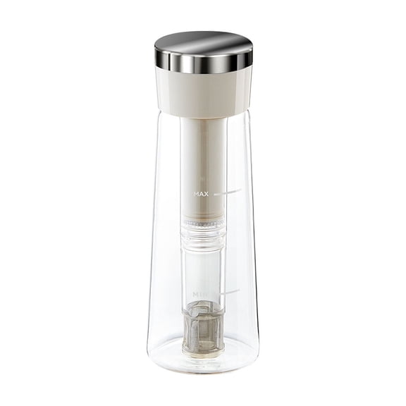 Bouilloire pour Infusion à Froid en Borosilicate Élevé Française pour Café Glacé et Thé Usage Chaud/froid Contenant à Riz Rangement 25 Lb Contenants Hermétiques pour Réfrigérateur Bac pour Rangement Rangement en Caoutchouc Rangement en Acrylique Transparent