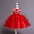 thumbnail image 2 of Vêtements pour Tout-Petites Fille Tout-Petite Enfant Fille Dentelle Sans Manches Robe de Princesse Robe de Fête Robe en Tulle Cosplay Vêtements, 2 of 9