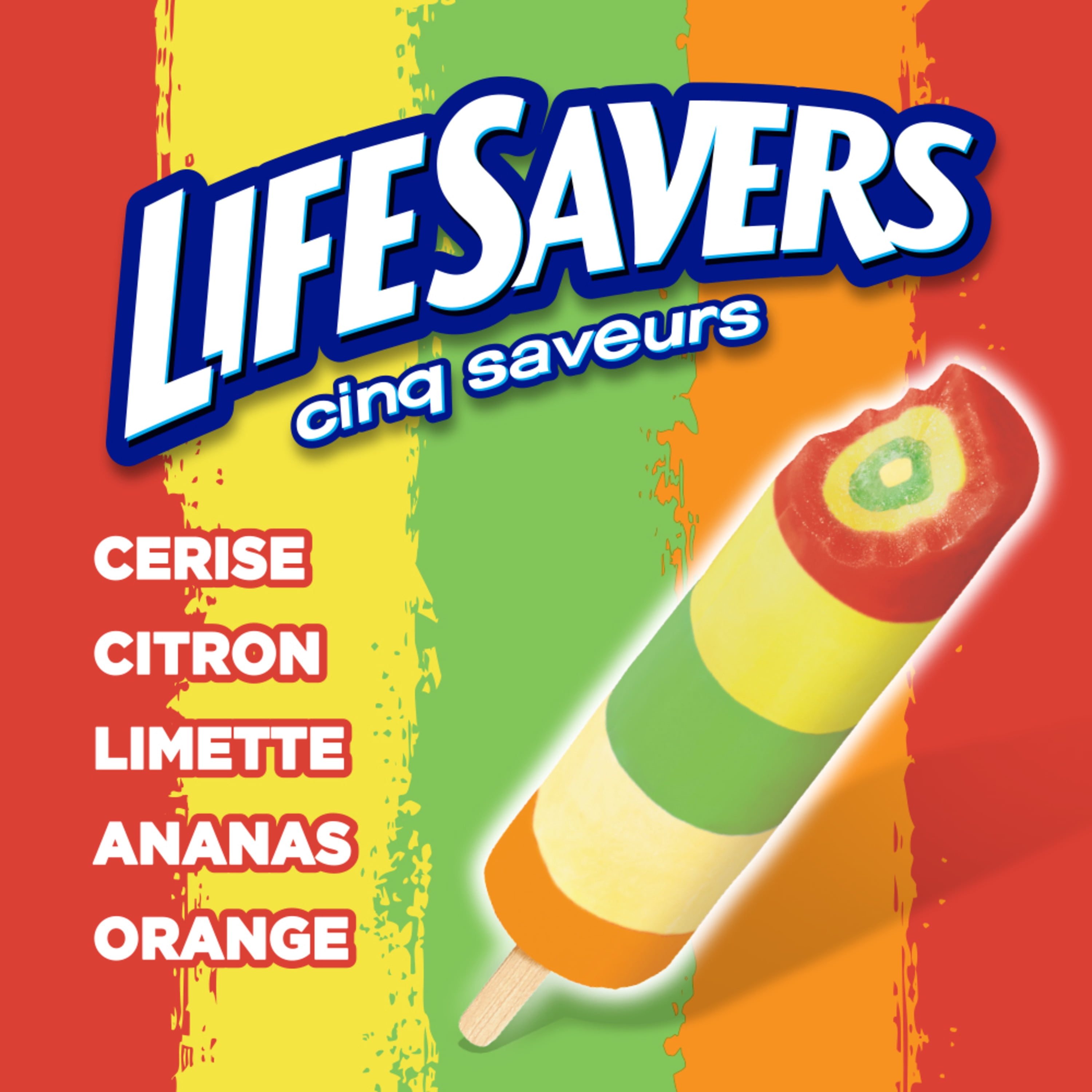 LIFESAVERS Five Flavour Ice Pops, 10 x 65 ml