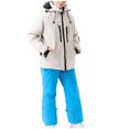 thumbnail image 1 of 4-16 Years Kid's Solid Color Girls Boys Ski Suit Windproof Warm Solid Color Skiing Set Blue, 1 of 7