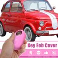 thumbnail image 2 of Unique Bargains Étui en Silicone Rose à Trois Boutons pour Télécommande de Voiture Fiat 500 Viaggioottimo, 2 of 5