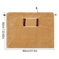 thumbnail image 4 of Electric Blanket Heated Throw, Soft Flannel Heating Blanket Throw with 3 Heating Levels & Above 60° Auto Off, Machine Washable, Home Office Use, 24x31 Inch, Purple, 4 of 7
