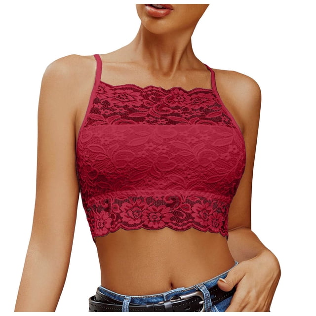 DXOUPM Womens Tank Tops Versatile Hollow Lace Spaghetti Strap Slim Fit Summer Shirts Trendy