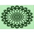 thumbnail image 1 of Ahgly Tapis Rectangulaire Lavable en Machine Intérieur Transitionnel Vert Pâle, 2 Pieds x 4 Pieds, 1 of 7
