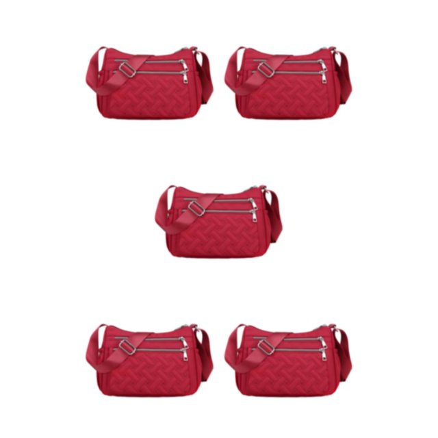 Maytalsory Crossbody Bag Premium For Multipurpose Large Capacity Polyester Messenger Bag Premiun Multiple Occations Gift winered 5Set