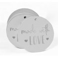 thumbnail image 2 of Inkdotpot Real Silver Foil Made With Love Text Tag Favor Hang Paper Tag 100 Piece, 2 of 6