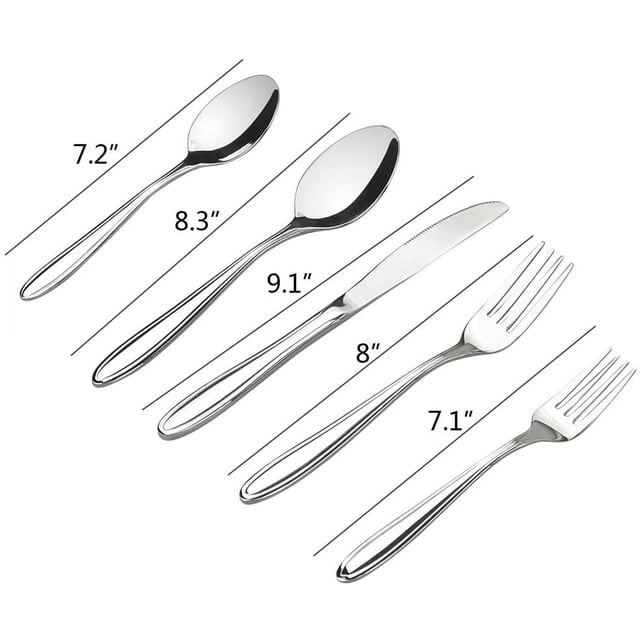 18/10 Stainless Steel Cutlery Set, 40 Piece Silverware