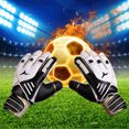 thumbnail image 3 of LJNYFDC Gants de Gardien par Temps Humide 1 Paire Gardien de Soccer Professionnel Double Protection du Poignet Antidérapants Résistants à l'Usure Soccer Respirants, 3 of 6