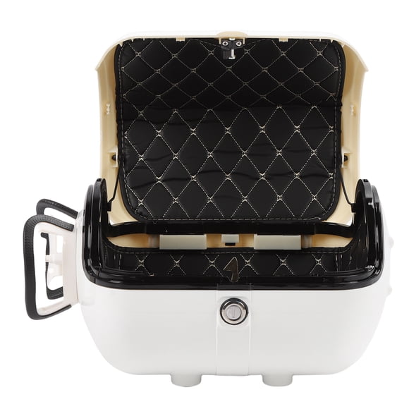 Motorcycle Trunk with Anti Theft Lock System Waterproofing 28L ABS Luggage Storage Carrier Case for Motorcycles with Tail Luggage Rack