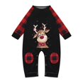 thumbnail image 1 of Pyjamas de Noël pour la Famille Noël Bébé Justaucorps à Carreaux Imprimé Ensemble de Pyjamas Assortis de Noël pour la Famille Pyjamas pour Bébé Fille en Liquidation, 1 of 2