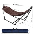 thumbnail image 2 of Tranquillo Hamac Double Universel 116 Pouces avec Support et Sac Ajustables, Brun, 2 of 12