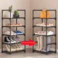 thumbnail image 4 of Shoe Rack 5/8 Tiers Metal Shoes Storage Organizer Easy Assembled Multifunctional Shoe Rack for Hallway Bedroom Entryway Living Room, 4 of 10
