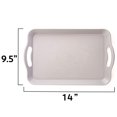 thumbnail image 4 of Brybelly KCAF-404 Textured Cafeteria Tray with Handles, Gray - Small, 4 of 4
