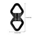 thumbnail image 1 of 360 Degree Swivel Rope Connector Gear Mountaineering Duty Safety Spinning Carabiner Connection Hoop Attachment Outdoor Rescue Hardware Black, 1 of 7