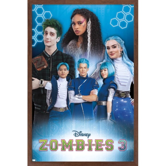 Disney Zombies 3 - Group Wall Poster with Pushpins, 22.375" x 34"