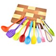 thumbnail image 1 of DKJ Silicone Kitchen Utensil Set 10 Pcs Heat Resistant Non-Stick Spoon Spatula Ladle Cooking Tools Dinnerware, 1 of 7