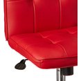 thumbnail image 4 of Boss Office Chaise de Bureau Ergonomique Pivotante Moderne en Similicuir Capitonné, Rouge, 4 of 5