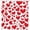 Rouge Blanc, variante sur Rideau de Douche Cœur Rouge Amour Motif Romantique des Fêtes Couple Femme Fille Saint-Valentin Polyester Ensemble de Rideaux de Salle de Bain avec Crochets 70x70 Pouces