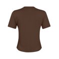 thumbnail image 4 of BVOFAR Hauts Côtelés d'Été pour Femmes 2025 Col Rond Manches Courtes T-Shirts Décontractés Confortables Coupe Ajustée, 4 of 5
