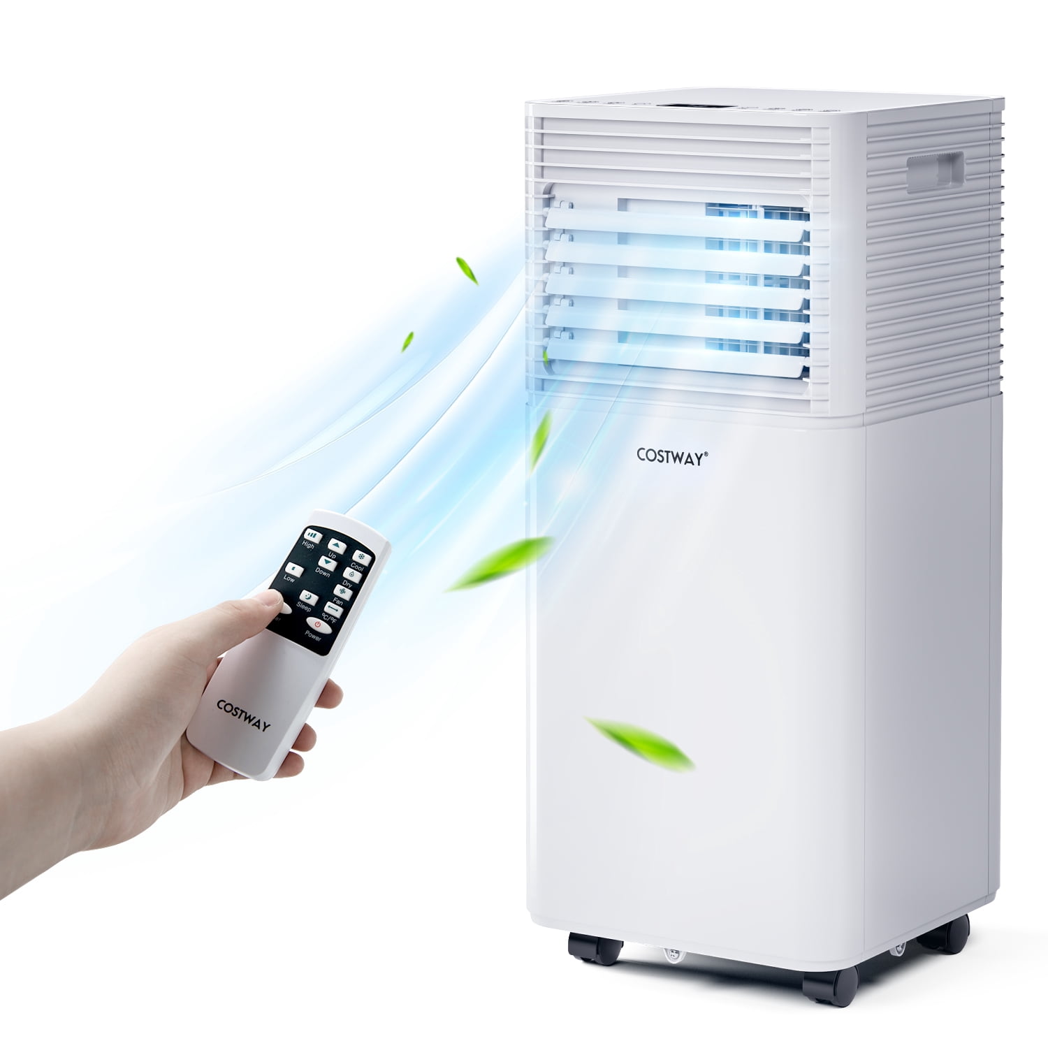 Costway Climatiseur portable 10000 BTU 3-en-1 avec refroidisseur, déshumidificateur et mode ventilateur