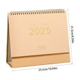 thumbnail image 3 of Meitianfacai 2025 Mini Desk Calendar Mini Standing Calendar 2025 Flip Calendar For Desk 2025 Standing Flip Desktop Calendar Desk Calendar Planner Office Calendar For Home, Khaki, 3 of 6