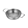 thumbnail image 3 of DOLITY Stainless Steel Paella Pan Cookware Korean Ramen Pot for Picnic Kitchen Soup 20cm, 3 of 9