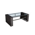 thumbnail image 3 of Velago LAMONE 4-Piece Wicker Outdoor Conversation Set, Dark Grey, 3 of 7