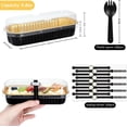 thumbnail image 2 of Mini Loaf Pans with Lids and Spoons, 100 Pack, Black, 6.8oz, Rectangular Aluminum Foil Baking Pans, 2 of 7