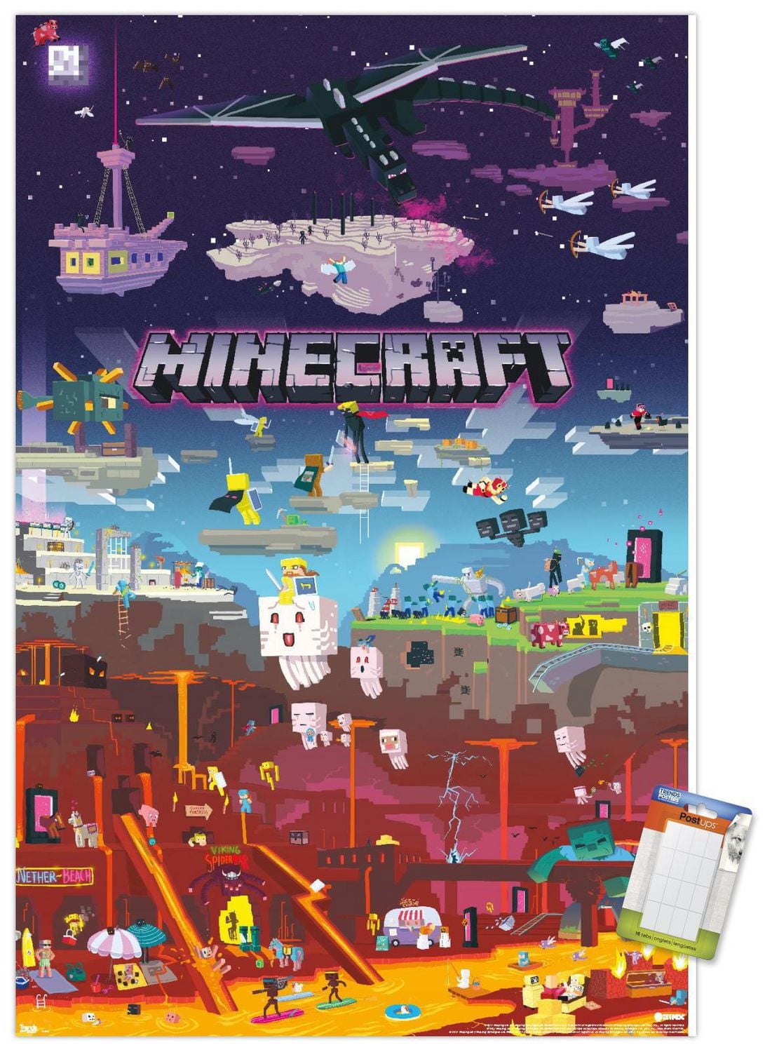 Minecraft - World Beyond Wall Poster