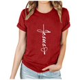 thumbnail image 2 of EGNMCR T-Shirts de Pâques pour Femmes T-Shirts à Manches Courtes pour Femmes Imprimé de Pâques Mode Printemps et Été pour Femmes T-shirt à Col Rond à Manches Courtes Haut/chemise T-Shirts pour Femmes, 2 of 7