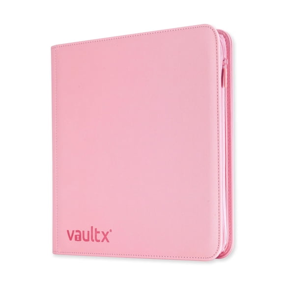 Vault X Premium Exo-Tec Zip Binder 12 Pocket, 20 Double-Sided Pages for 480 Side-Loading Slots for Board, Collectible or Trading Card Game Protective Folder Album (Blue)