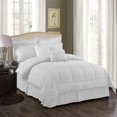 thumbnail image 3 of JML Ensemble de Lit Matelassé en Losange 8 Pcs, Jumeau, Blanc, 3 of 5