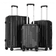 thumbnail image 4 of TRAVLR Valise Rigide Stries Medium (25 Pouces) Extensible, Anti-Rayures, Huit Roues Silencieuses Roues et Cadenas TSA - Gris Foncé, 4 of 6
