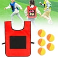 thumbnail image 2 of HUASHENG 5 Set Dodgeball With 1 Sticky Vest Games With Strap Interactive Throwing Game Sticky For Kids Outdoor Playing, 2 of 9