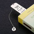 thumbnail image 2 of 2 Pcs Gadget Règle en Acier Inoxydable Signet Texte Inspirant Papeterie en Métal, 2 of 4
