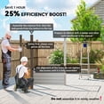 thumbnail image 4 of Outsunny 8 x 4FT Metal Garden Storage Shed with 2 Vents, Oak, 4 of 10