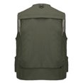 thumbnail image 3 of Fishing Photography Vest Summer Multi Pockets Mesh Jackets Quick Dry Army green-XL, 3 of 7