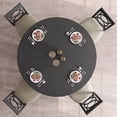 thumbnail image 3 of 47 inch Round Dining Table, Dinner Room Tables for 4-6, Wood Kitchen Table with Cross Base, Farmhouse Accent Furniture for Home Dining Room or Living Room, 3 of 7